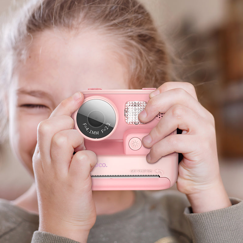 Hoco DV200 Dual Lens Children Printing Camera (Pink, Orange Color) Hoco DV200 Dual Lens Children Printing Camera (Pink, Orange Color)